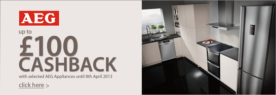 AEG Kitchen Appliances - Up To £100 Cashback!