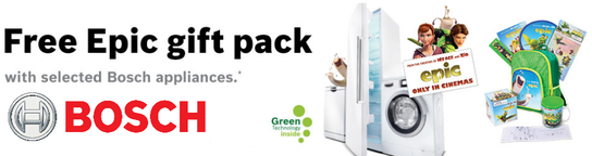 Bosch Appliance Promotion - Free Epic Gift Pack!