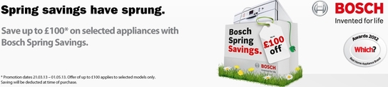 Bosch Kitchen Appliances Spring Sale!