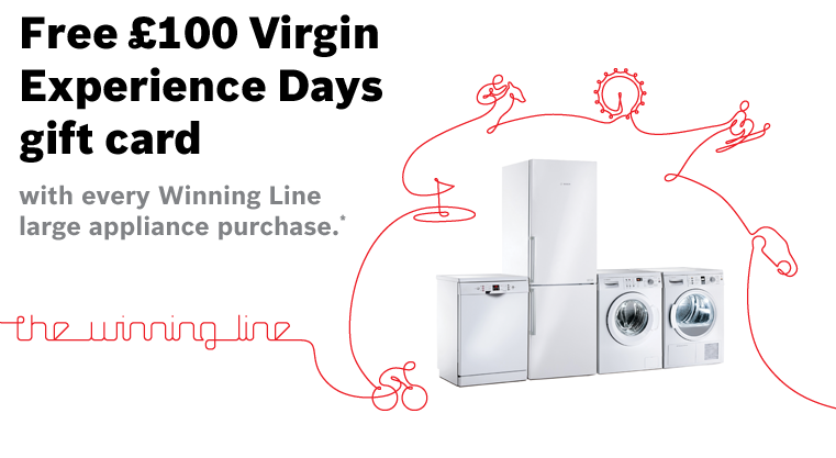 Bosch Kitchen Appliances Virgin Experience Gift Card Promotion