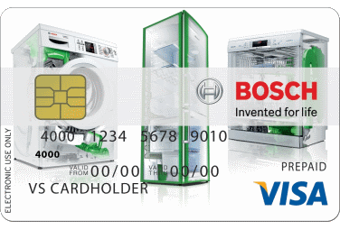 Bosch Pre-loaded Visa Card