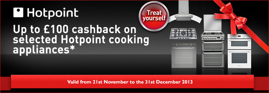 Hotpoint Cooking Appliances - Up To £100 Cashback!
