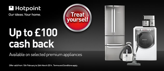 Hotpoint Kitchen Appliances - Up To £100 Cashback!