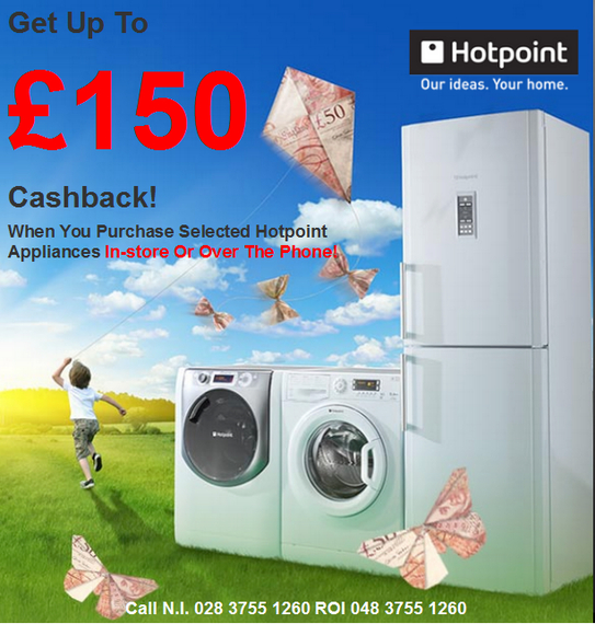 Hotpoint Summer Promotion - Up To £150 Cashback!