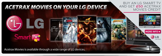 LG Smart TV Promotion - Free £50 Acetrax Voucher