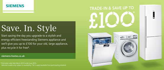 Siemens Trade In Promotion - Save Up To £100!