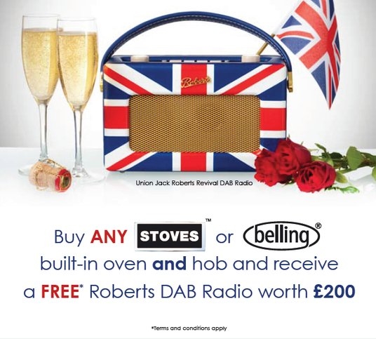 Belling | Stoves Oven and Hob Promotion - Free Roberts Revieval DAB Radio