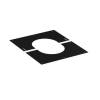 150mm SOLINOX Black Finishing Plate Oval 30 Degree