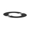 150mm SOLINOX Black Finishing Plate Oval 45 Degree 