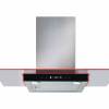 CDA EKN90SS Flat Glass Cooker Hood with LED Edge Lighting 