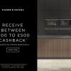 Fisher and Paykel Cashback offer