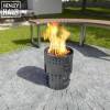 Henley Halo Fire Pit - Silver