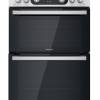 Hotpoint HD67G02CCW Double Cooker - White