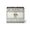 La Cornue CornuFé 110cm Dual Fuel Polished Brass Pure White