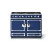 La Cornue CornuFé 110cm Dual Fuel Polished Chrome Royal Blue