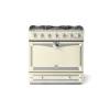 La Cornue CornuFé Albertine 90cm Dual Fuel Polished Chrome Ivory