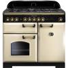 Rangemaster CDL100DFFCRB - 100cm Classic Deluxe Dual Fuel Cream Brass Range Cooker 115550