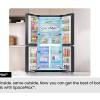 Samsung BESPOKE SpaceMax™ RF24BB620EB1 French-Style Smart Fridge Freezer - Black