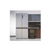 Haier HCR59F19ENMM American Fridge Freezer - Platinum Inox