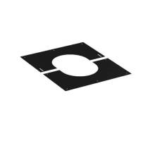 150mm SOLINOX Black Finishing Plate Oval 30 Degree