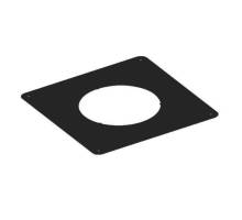 150mm SOLINOX Black Solid Firestop Plate