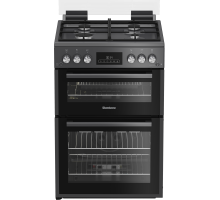 Blomberg GGRN655N 60cm Double Oven Gas Cooker with Gas Hob - Anthracite