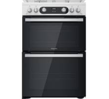 Hotpoint HD67G02CCW Double Cooker - White