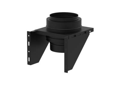 150mm SOLINOX Black Base Wall Support (Adjustable)