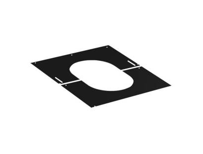 150mm SOLINOX Black Finishing Plate 45 Degree