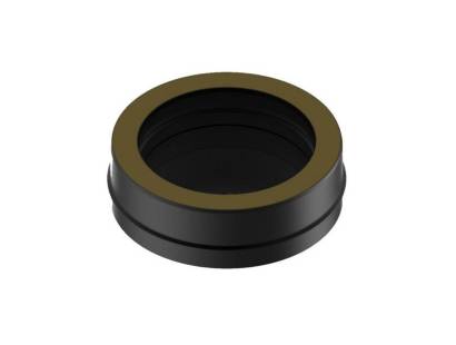 150mm SOLINOX Black Tee Cap with Drain