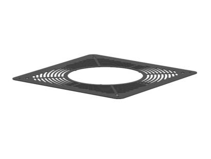 150mm SOLINOX Black Ventilated Firestop Plate