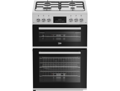 Beko EDG6231W 60cm Twin Cavity Gas Cooker