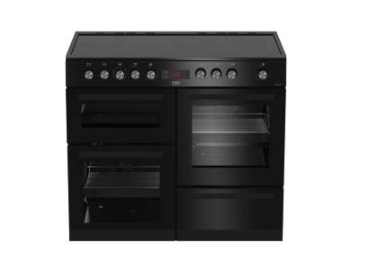 Beko KDVC100K 100cm Double Oven Ceramic Range Cooker - Black