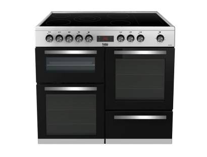 Beko KDVC100X 100cm Double Oven Ceramic Range Cooker - Stainless Steel 