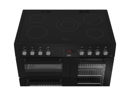 Beko KDVC90K Double Oven Ceramic Range Cooker - Black