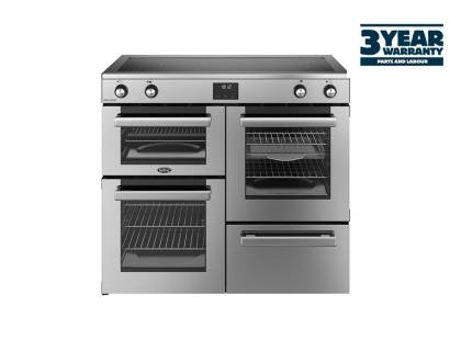 Belling Cookcentre CC100EiSTA 100cm Induction Range Cooker - Stainless Steel