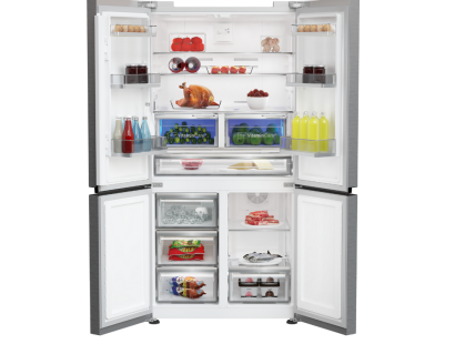 Blomberg KQD114VPX Stainless Steel American Fridge Freezer