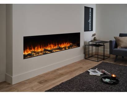 British Fires New Forest 1900 Electric Fire with Deluxe Logs