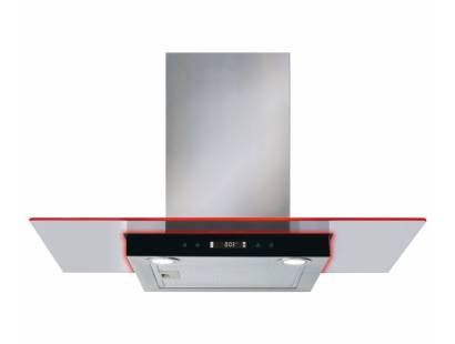 CDA EKN90SS Flat Glass Cooker Hood with LED Edge Lighting 