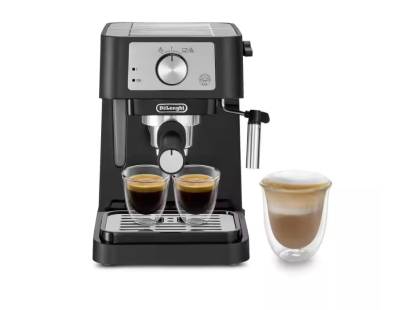 De'Longhi EC260.BK Stilosa Espresso Coffee Machine - Black and Silver