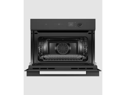 Fisher & Paykel OM60NMLB1 Minimal Compact Black Combi-Microwave Oven