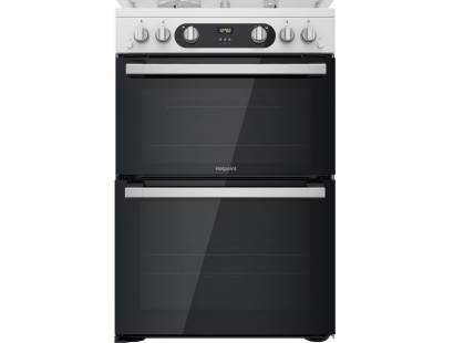 Hotpoint HD67G02CCW Double Cooker - White