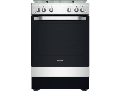 Hotpoint HS67G2PMX Gas Single Cooker - Silver