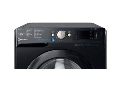 Indesit BWE81496XKVUK Black Washing Machine