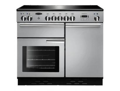 Rangemaster PROP100ECSSC - 100cm Professional + Electric Ceramic Stainless Steel Chrome Range Cooker 112350