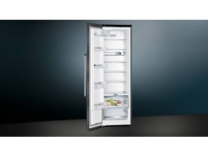 Siemens KS36VAXEP Black Steel Freestanding Fridge