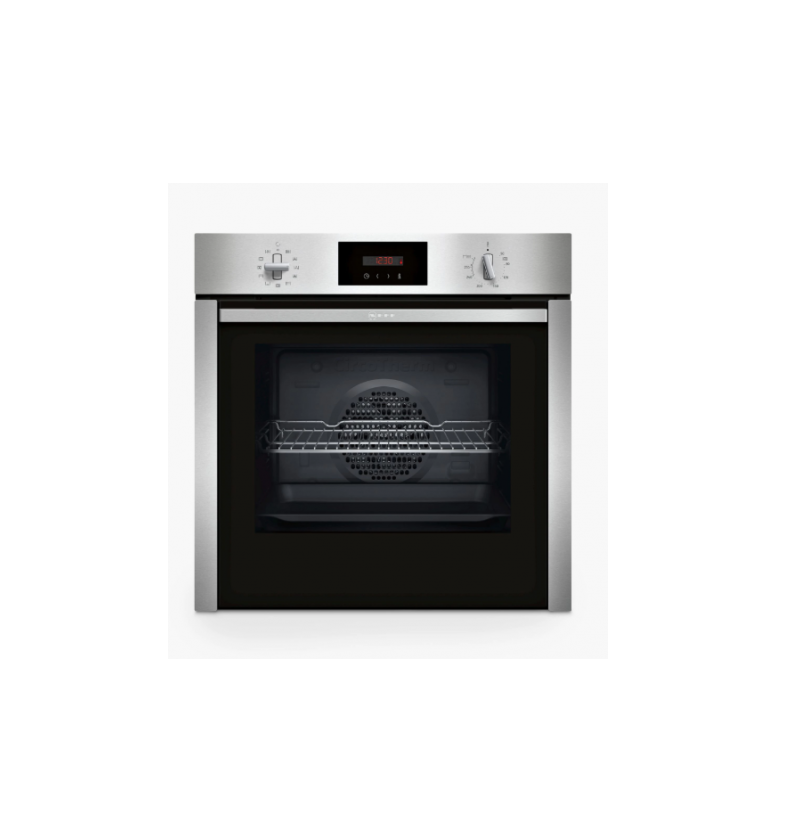 neff b57vs24h0b built in electric 60cm black single oven